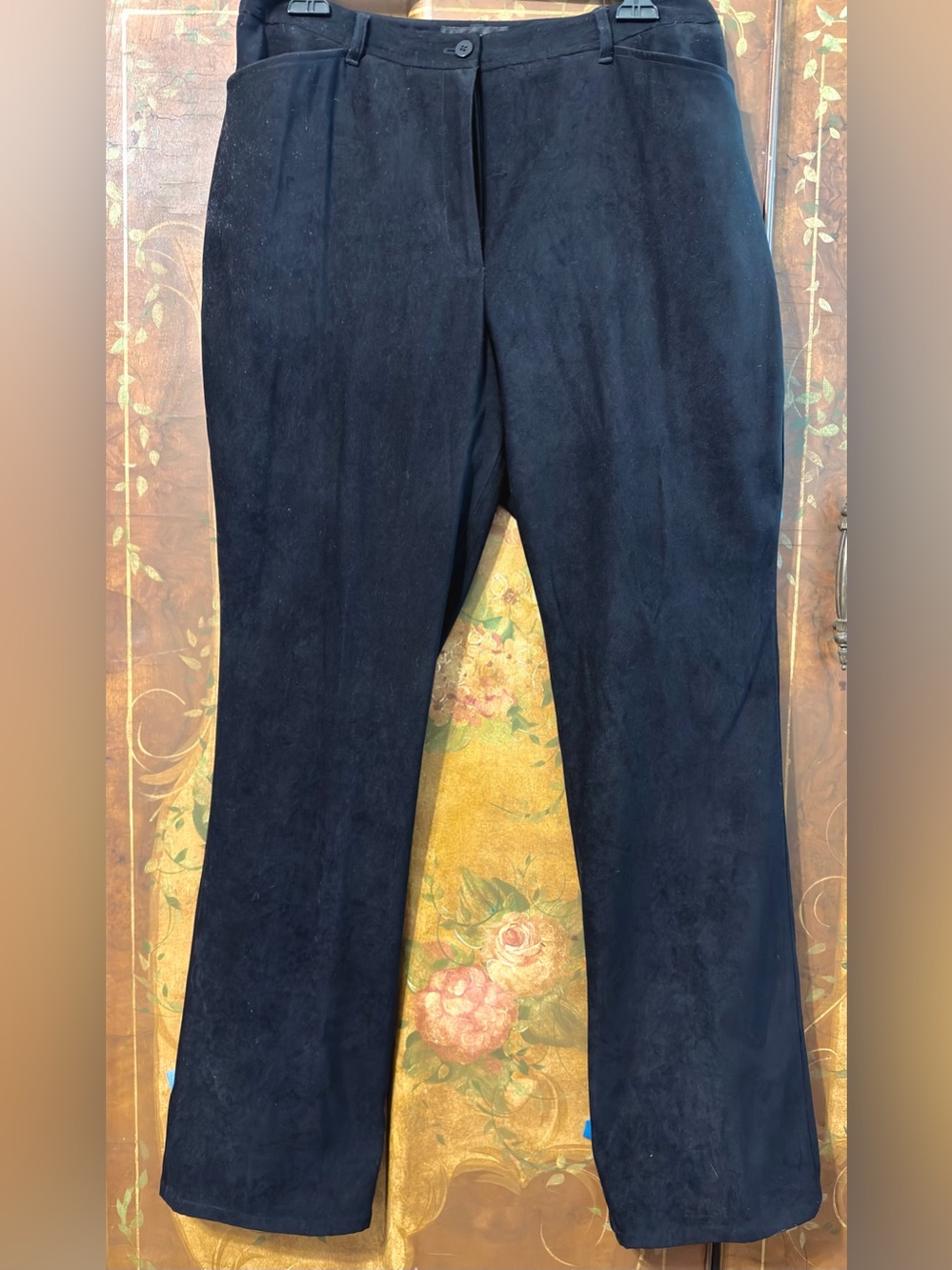 Harold's Vintage Black Textured Fabric Trousers
